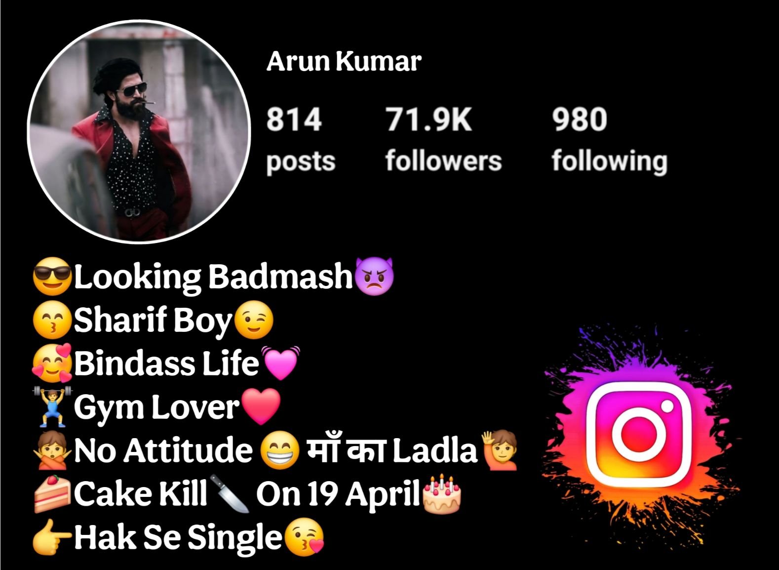 Badmashi Bio For Instagram
