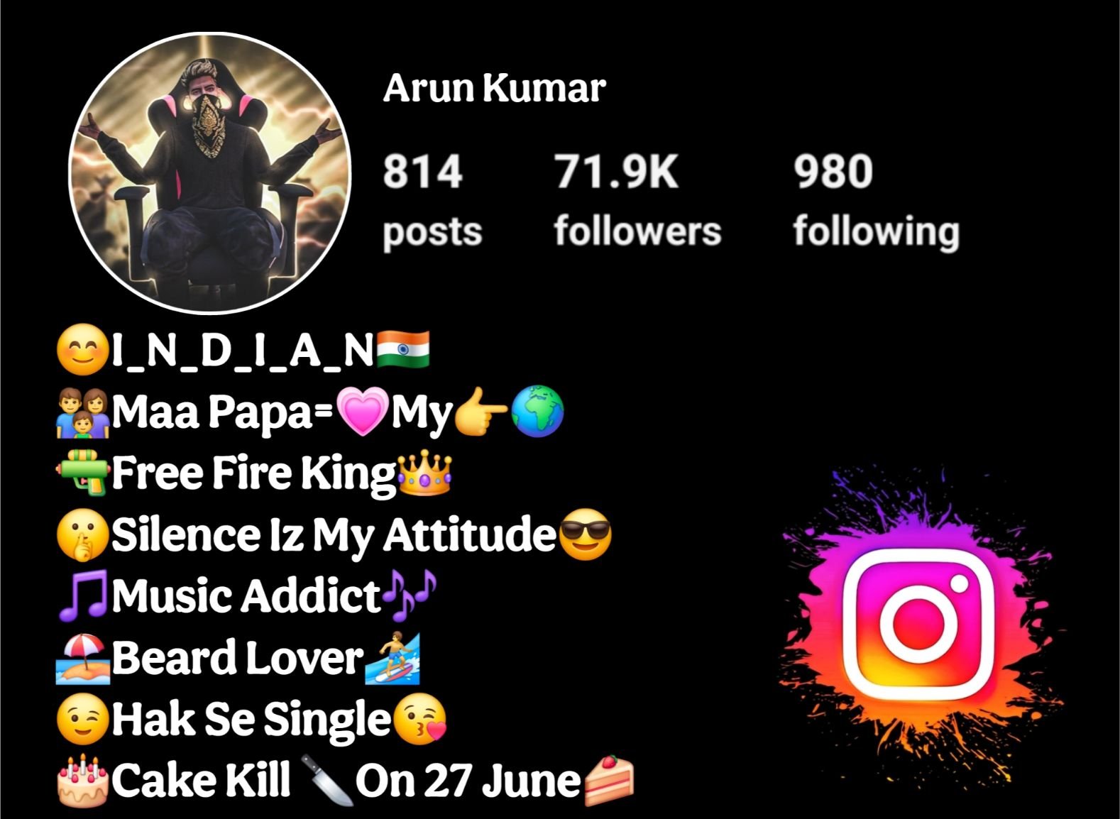 Free Fire Bio For Instagram