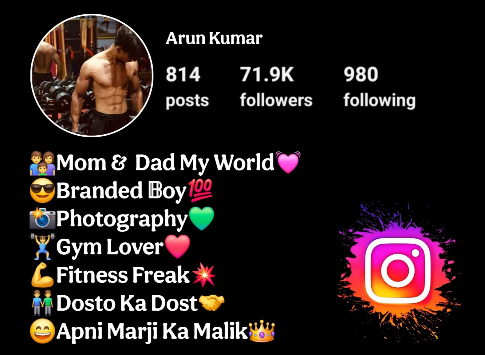Gym Bio For Instagram