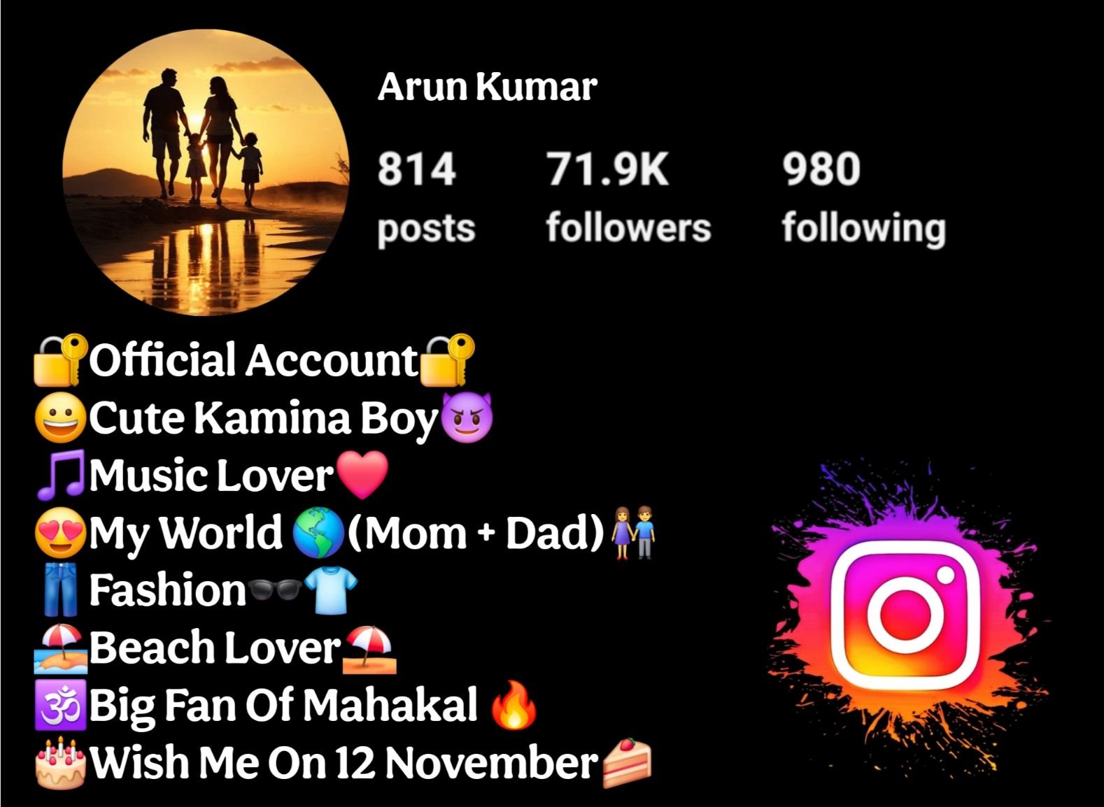 Instagram Bio Mom Dad Lover